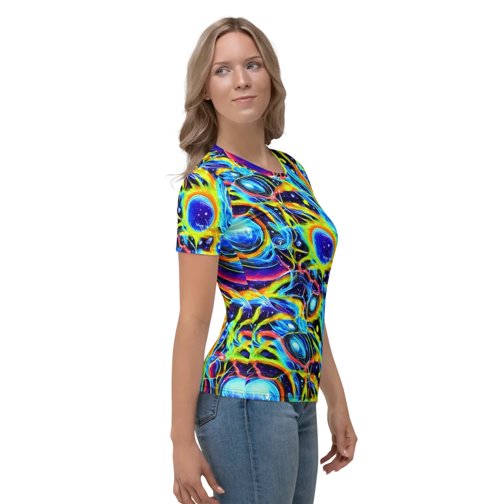 Prism Eclipse on Women's Crew Neck T-Shirt — Right