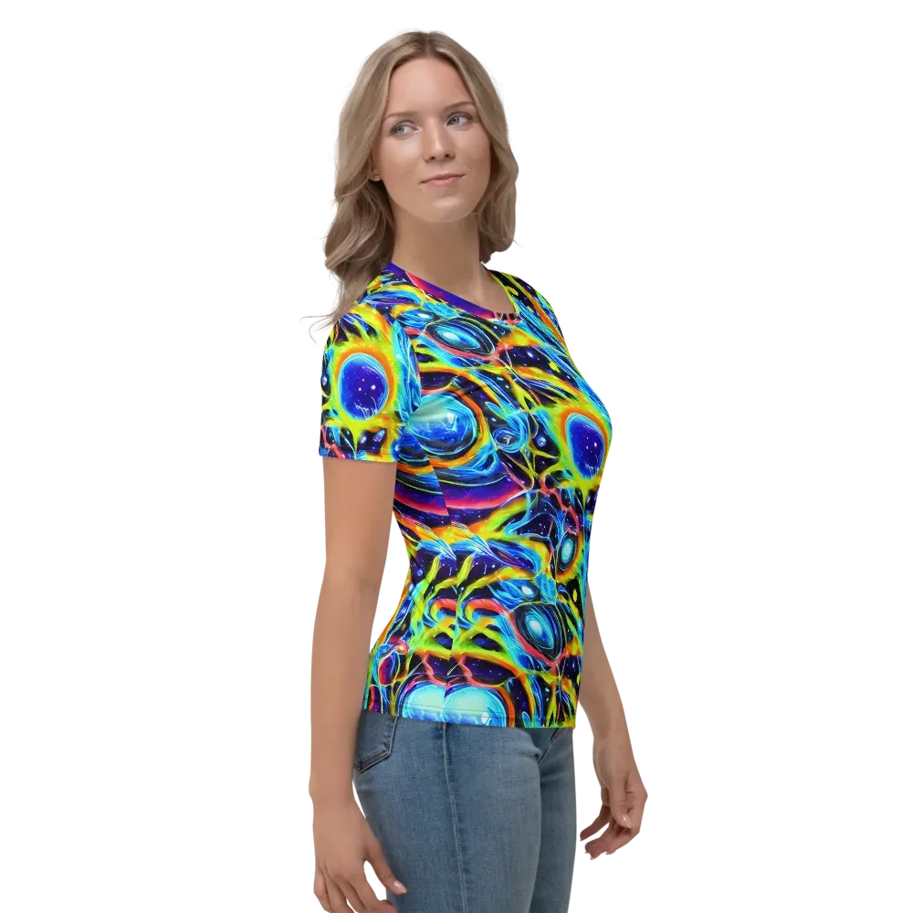 Prism Eclipse on Women's Crew Neck T-Shirt — Right