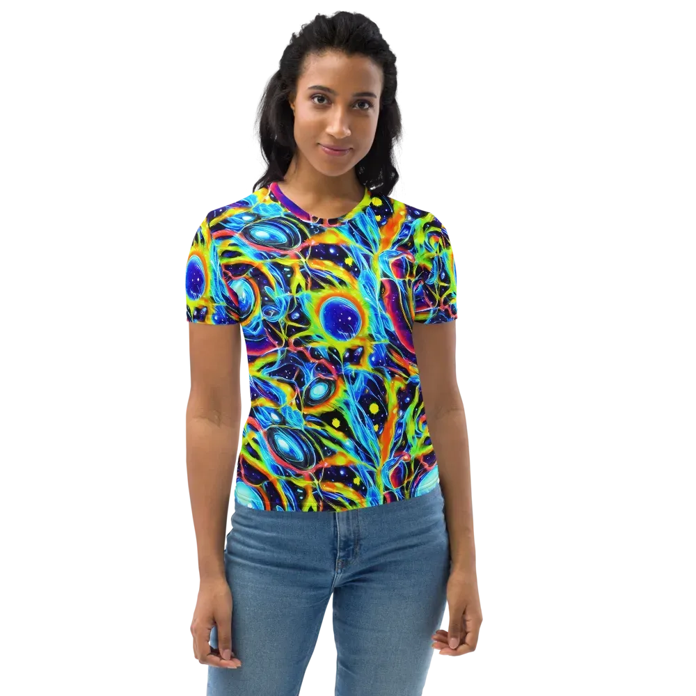 Prism Eclipse on Women's Crew Neck T-Shirt — Front