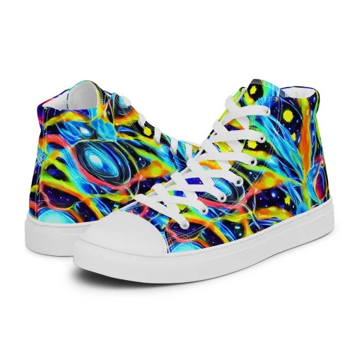 Prism Eclipse on a Women's High Top Canvas Shoes
