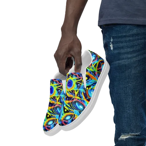 Prism Eclipse on a Men's Slip-On Canvas Shoes