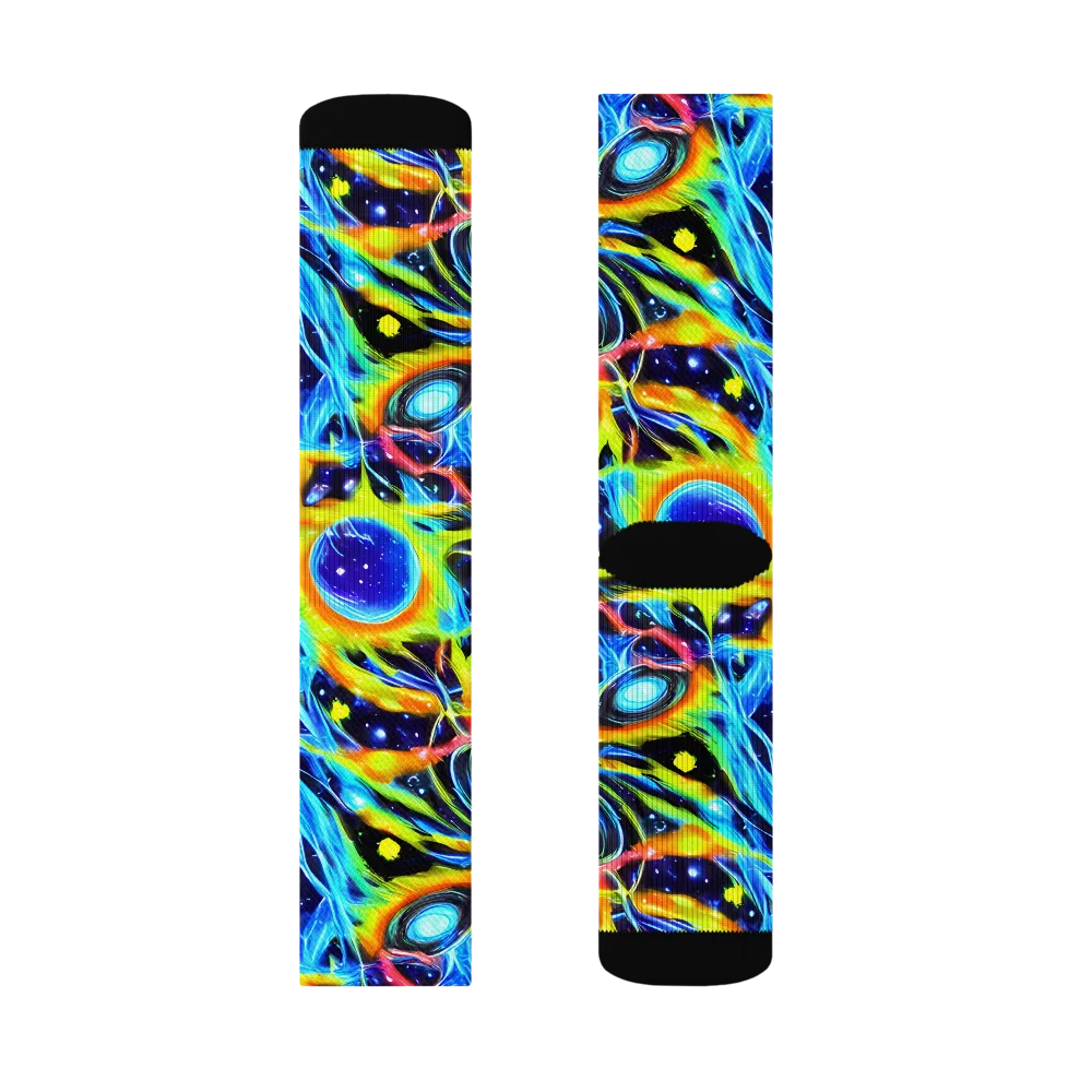 Prism Eclipse on Socks — Left Sock