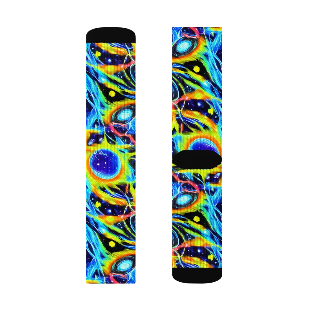Prism Eclipse on Socks — Right Sock