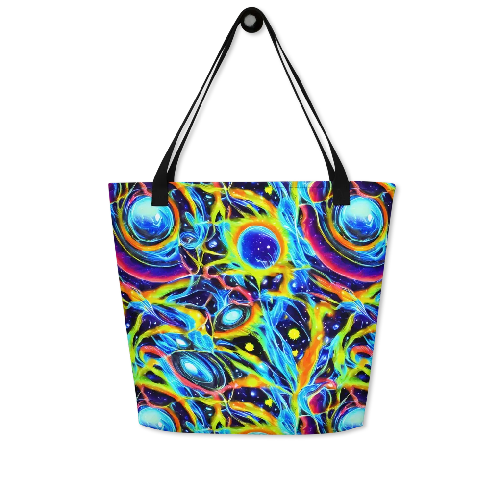 Prism Eclipse on Large Tote Bag W/ Pocket — Front