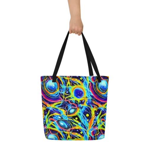 Prism Eclipse on a Large Tote Bag W/ Pocket