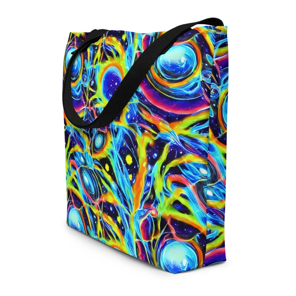 Prism Eclipse on Large Tote Bag W/ Pocket — Front