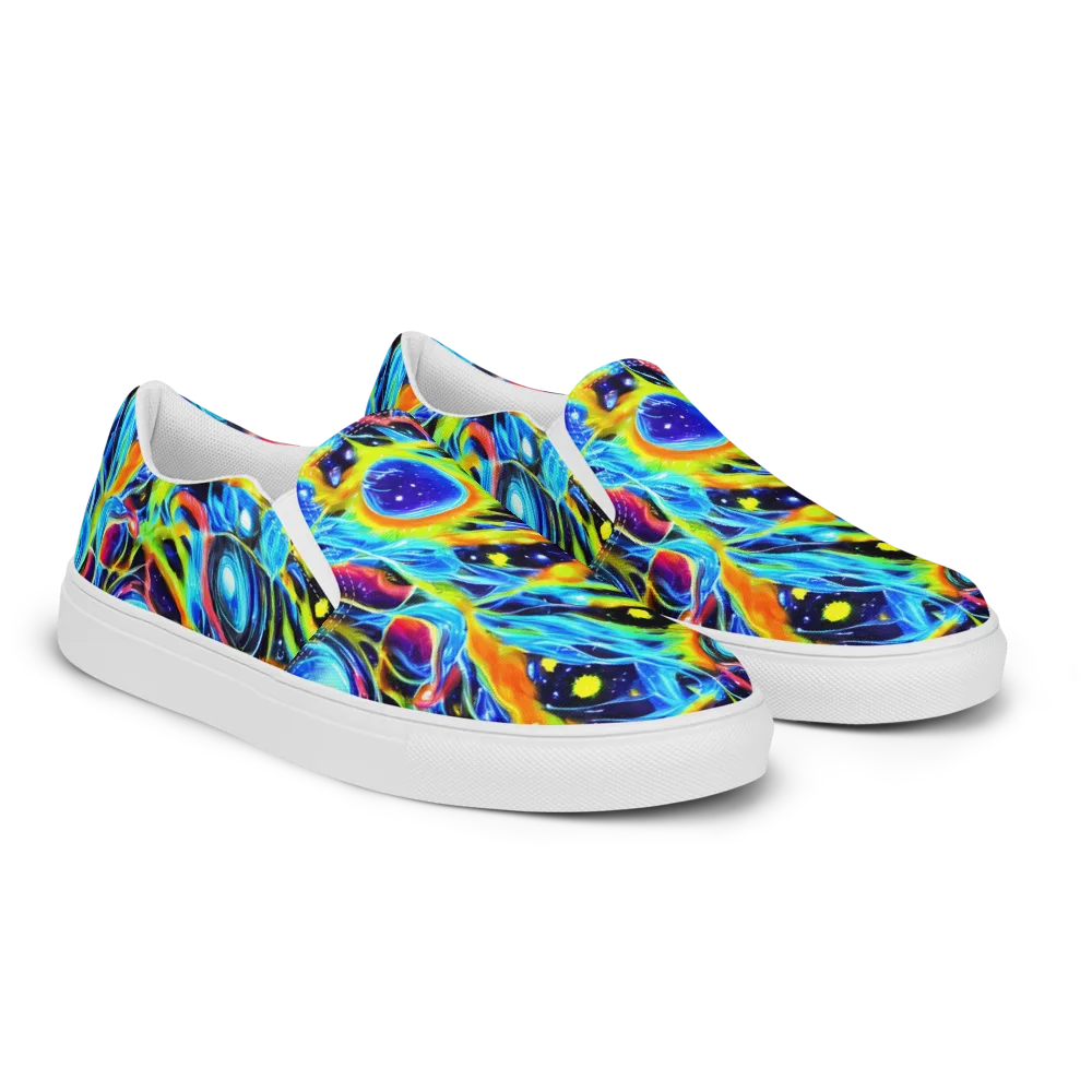 Prism Eclipse on Women's Slip-On Canvas Shoes — Right Front