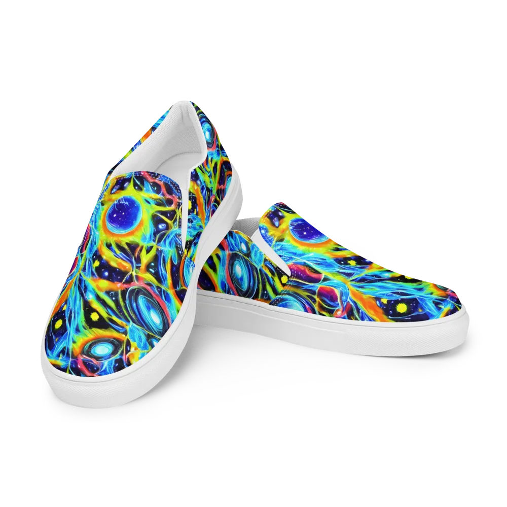 Prism Eclipse on Women's Slip-On Canvas Shoes — Left Front