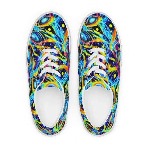 Prism Eclipse on a Men's Lace-Up Canvas Shoes