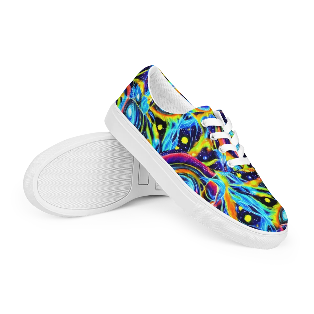 Prism Eclipse on Men's Lace-Up Canvas Shoes — Right Front
