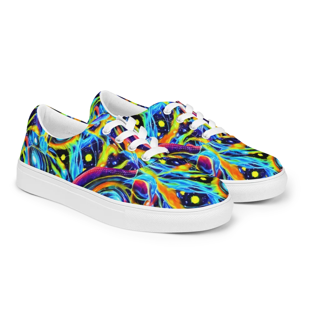 Prism Eclipse on Men's Lace-Up Canvas Shoes — Right Front