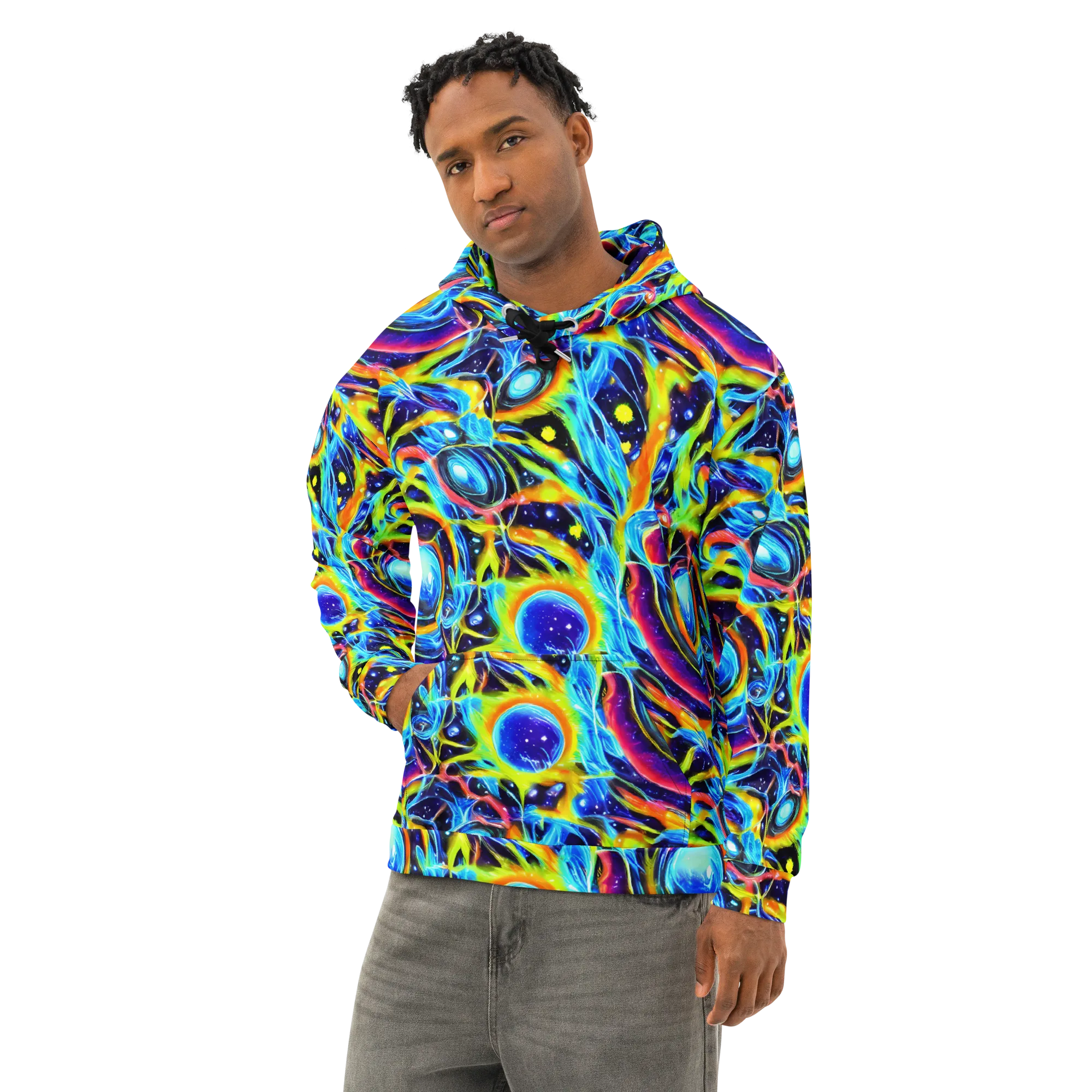 Prism Eclipse on Cotton Hoodie — Left Front