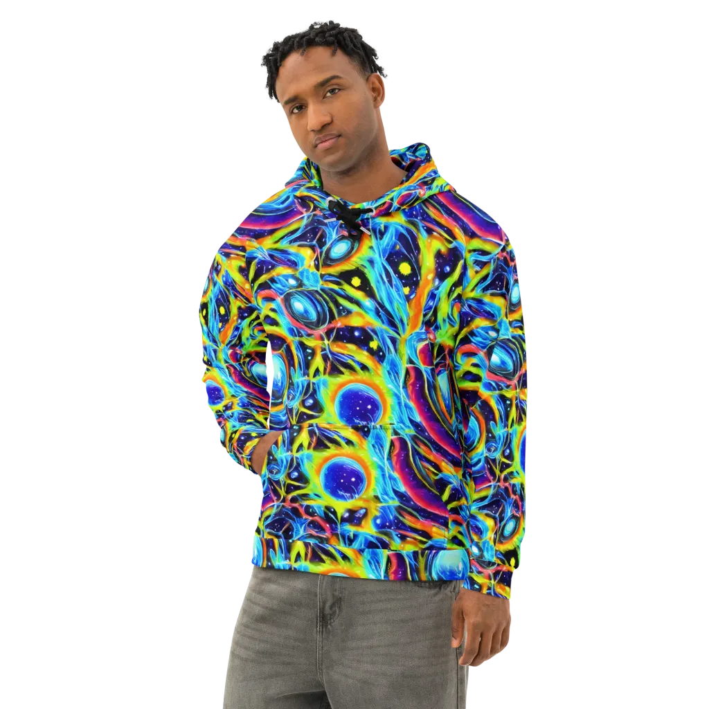 Prism Eclipse on Cotton Hoodie — Left Front