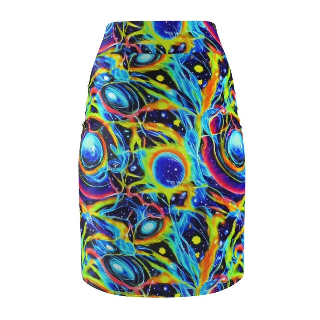 Prism Eclipse on Pencil Skirt — Back