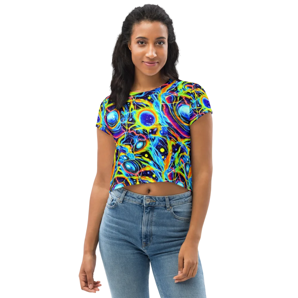 Prism Eclipse on Crop Tee — Front