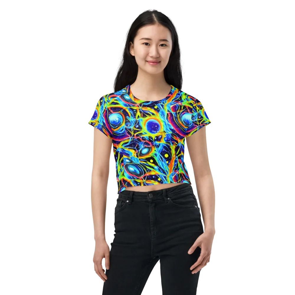 Prism Eclipse on Crop Tee — Front