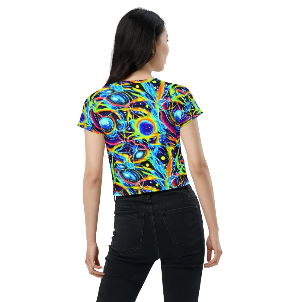 Prism Eclipse on Crop Tee — Back