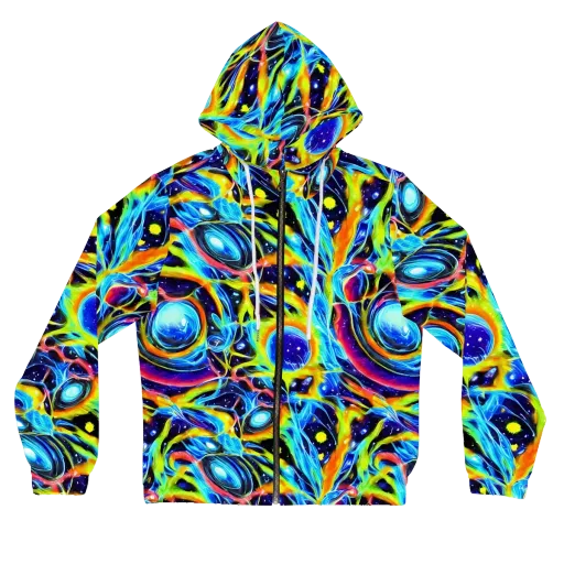 Prism Eclipse on a Women's Full-Zip Hoodie