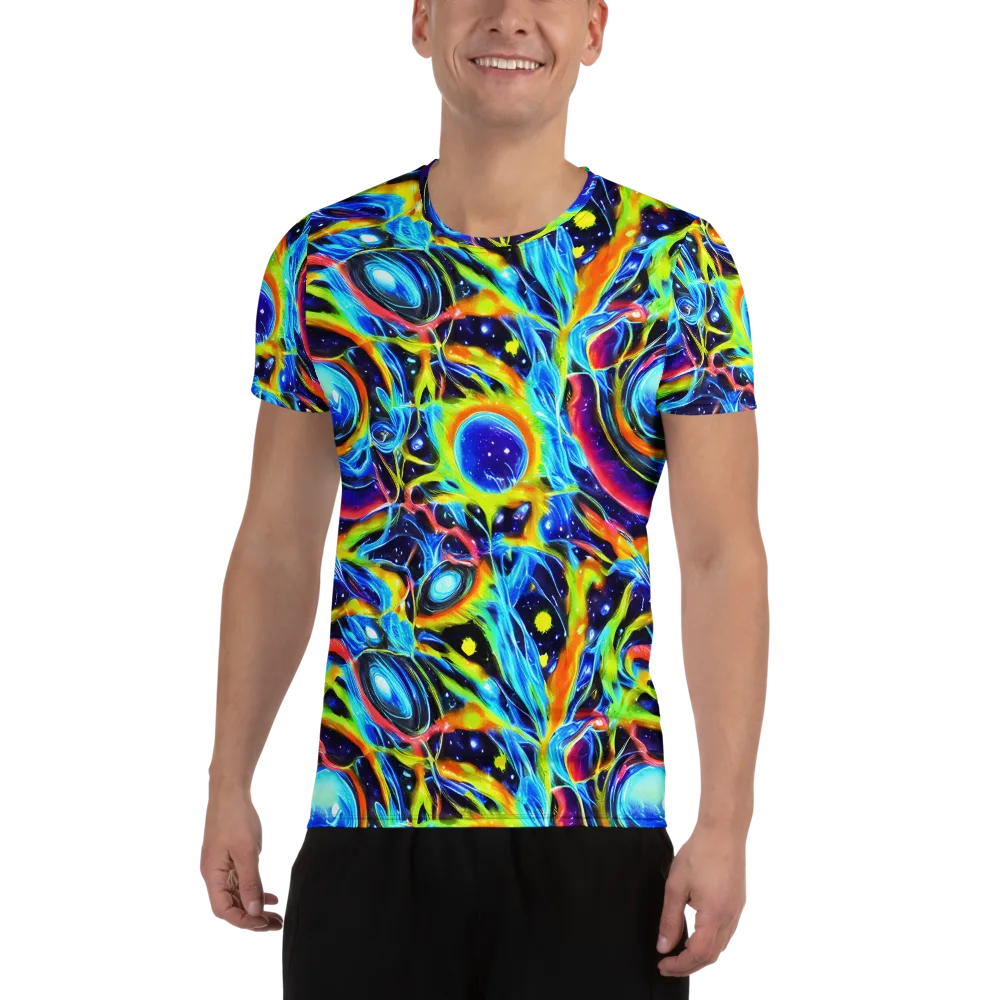 Prism Eclipse on Men's Athletic T-Shirt — Front