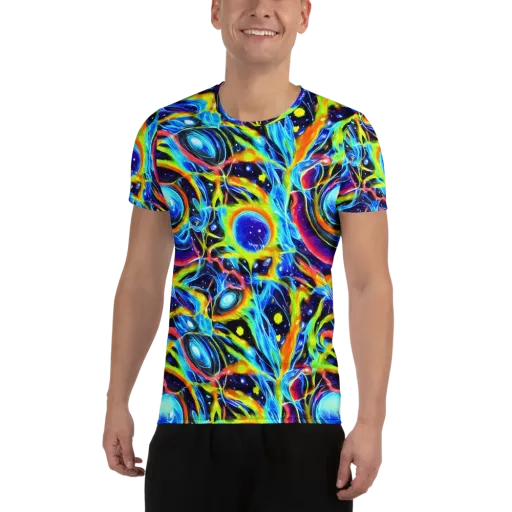 Prism Eclipse on a Men's Athletic T-Shirt