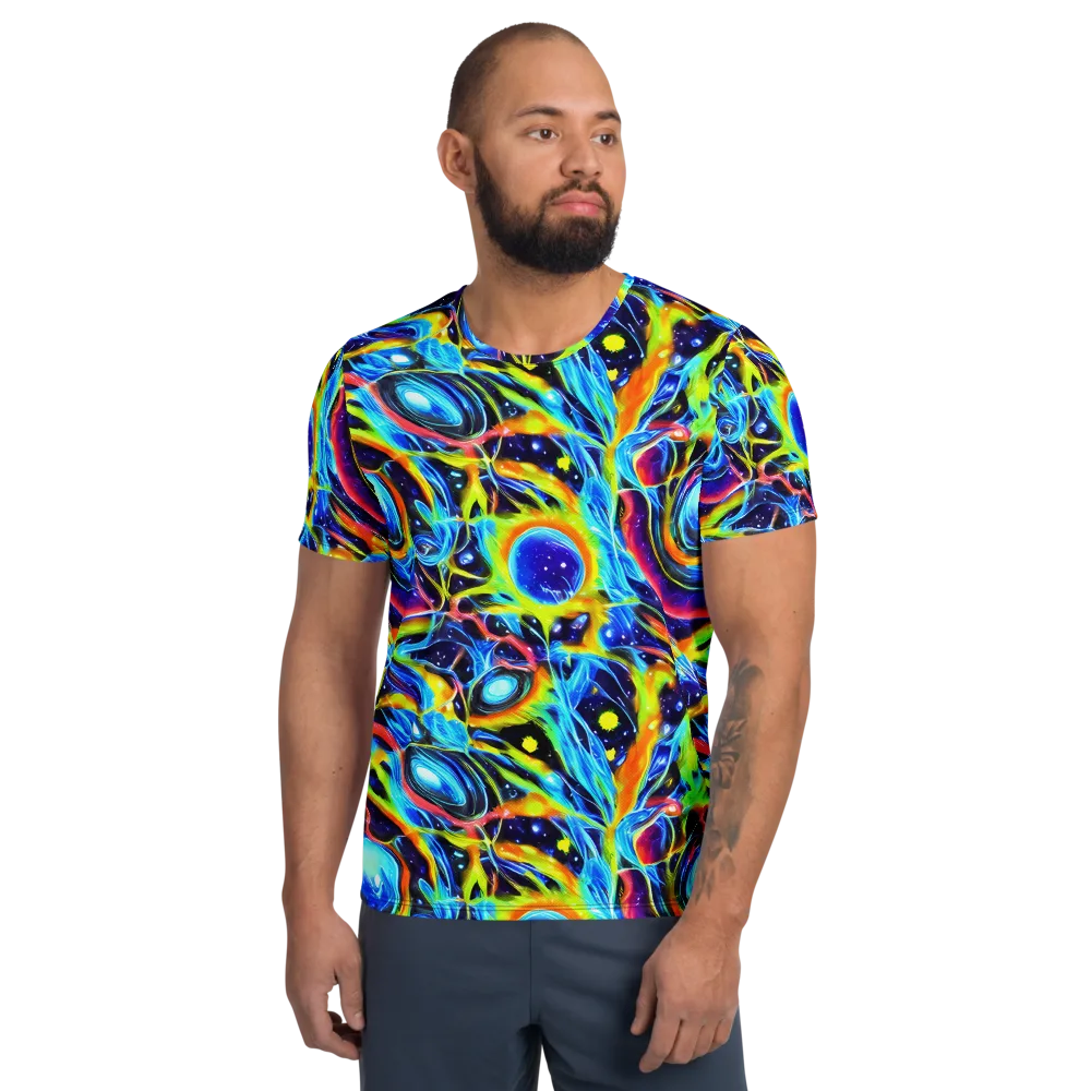 Prism Eclipse on Men's Athletic T-Shirt — Front