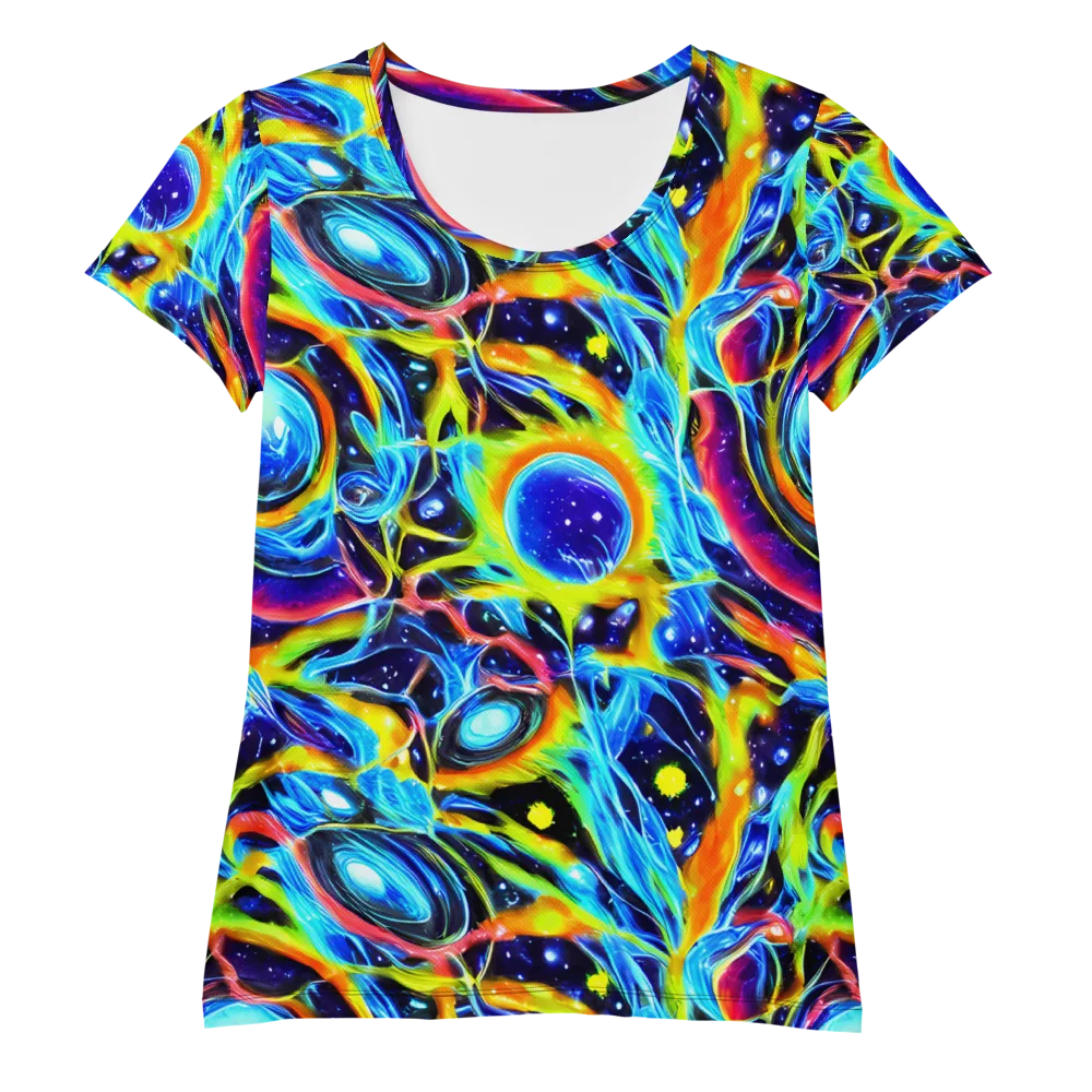 Prism Eclipse on Women's Athletic T-Shirt — Front