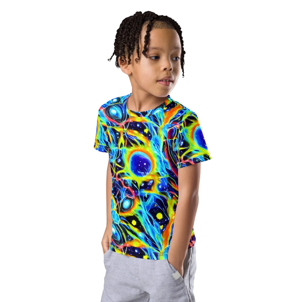 Prism Eclipse on Kids Crew Neck T-Shirt — Left Front