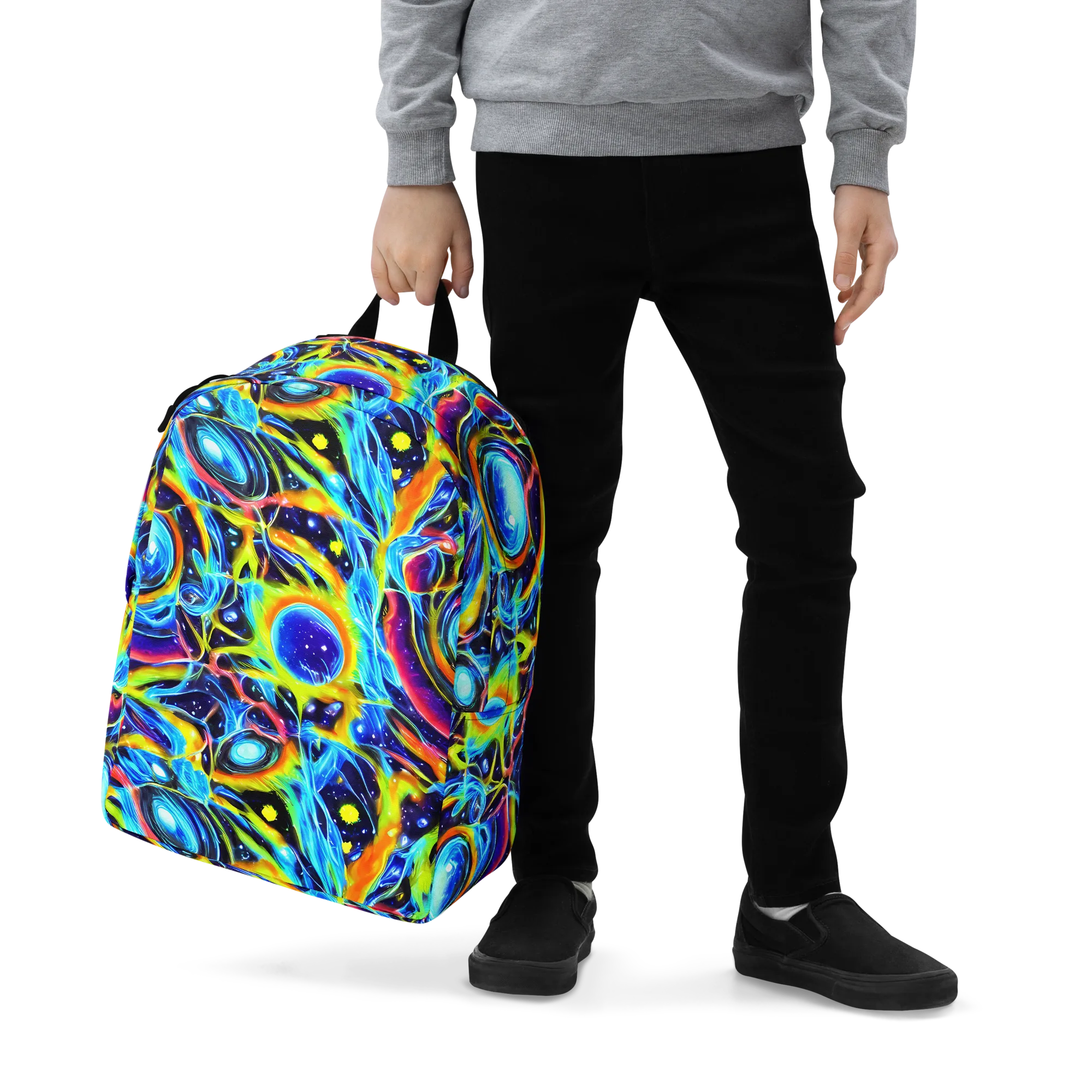Prism Eclipse on Minimalist Backpack — Zoomed-in