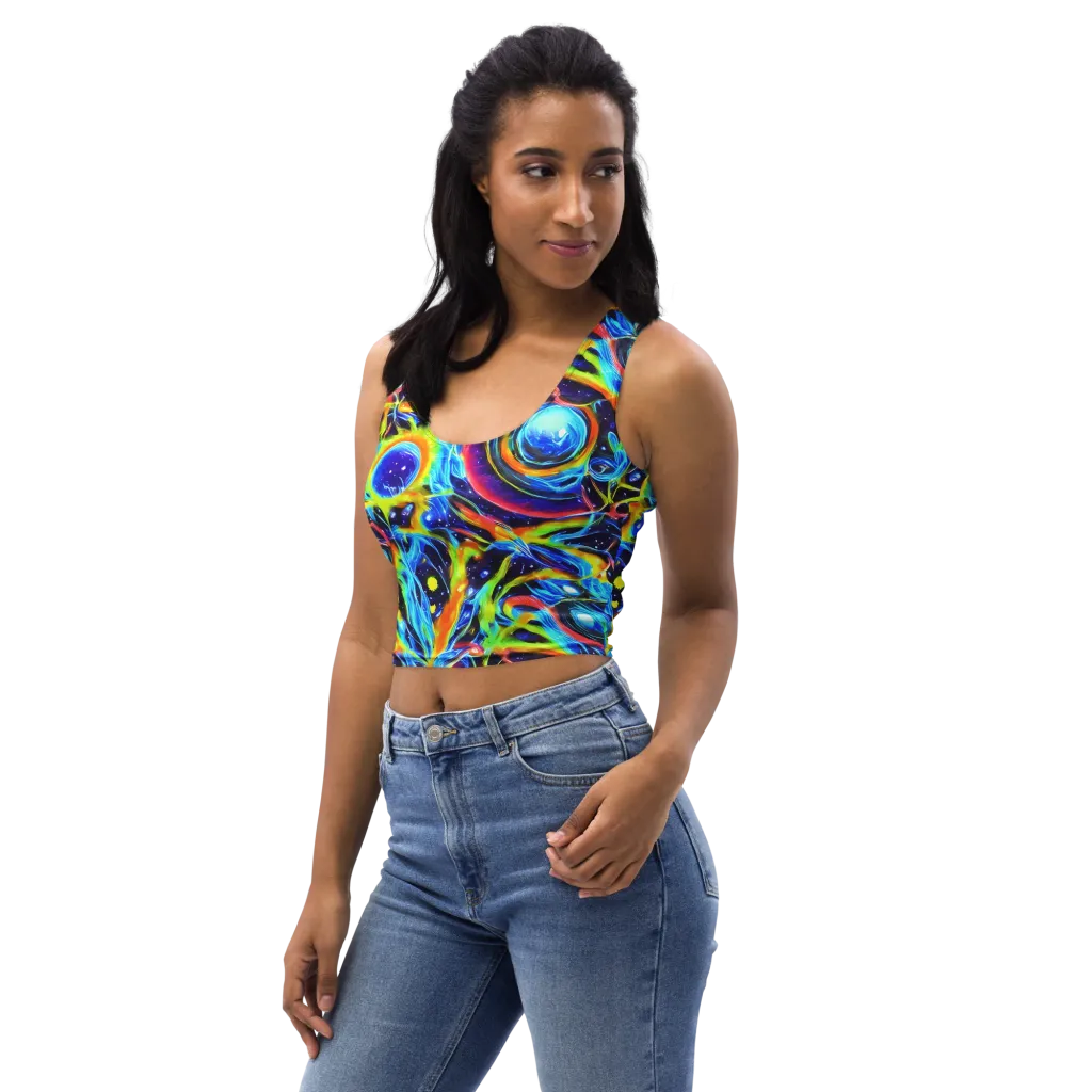 Prism Eclipse on Crop Top — Left Front