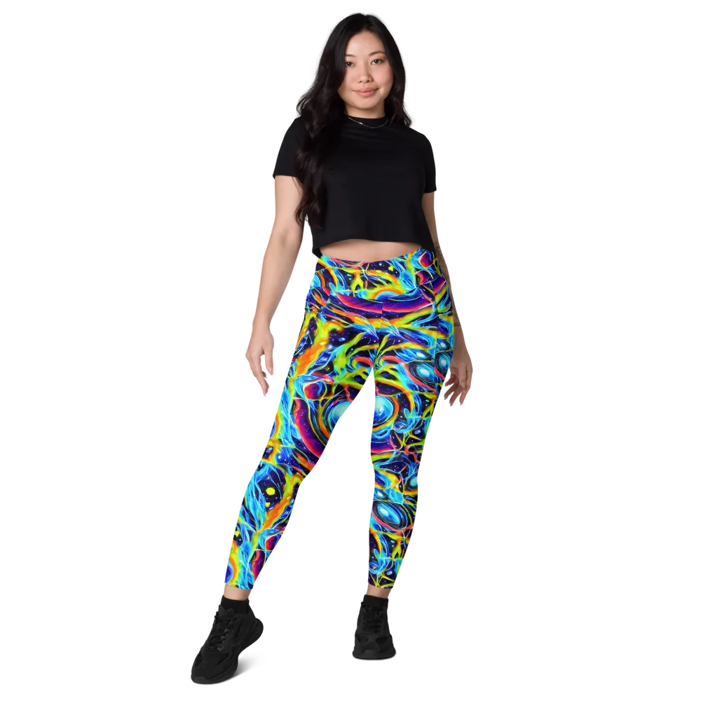 Prism Eclipse on Leggings with Pockets — Front