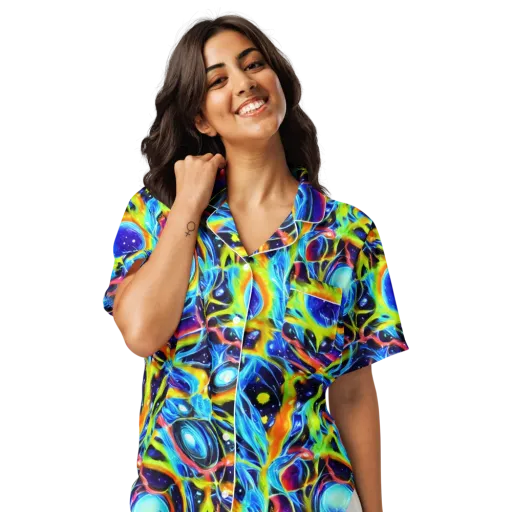 Prism Eclipse on a Women's Short Sleeve Pajama Top