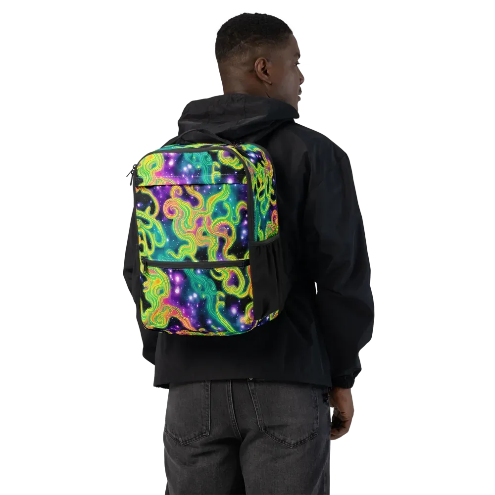 Cosmic Serpentine on Utility Backpack — Back