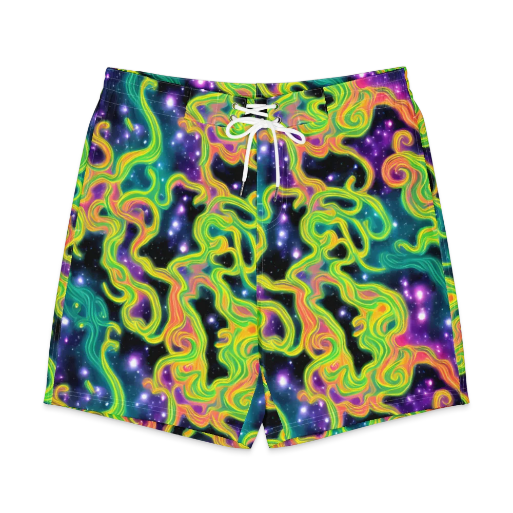 Cosmic Serpentine on Men's Board Shorts — Front