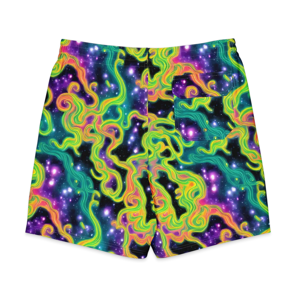 Cosmic Serpentine on Men's Board Shorts — Back