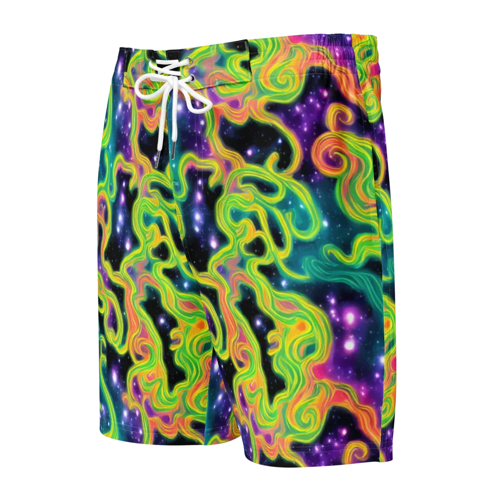 Cosmic Serpentine on Men's Board Shorts — Front