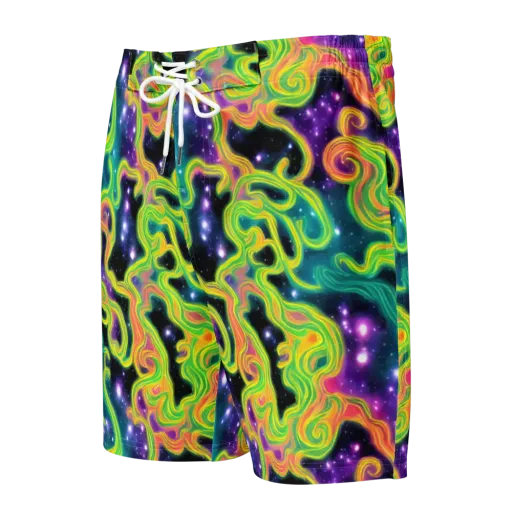 Cosmic Serpentine on a Men's Board Shorts