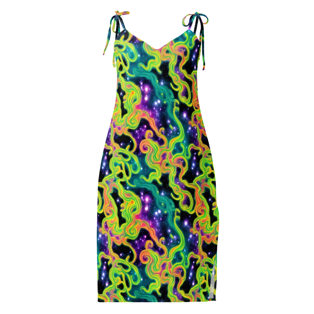 Cosmic Serpentine on Slip Dress — Front