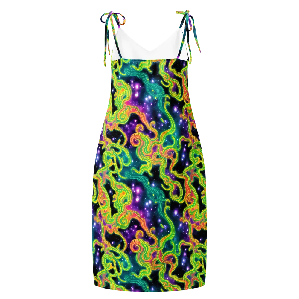 Cosmic Serpentine on Slip Dress — Back