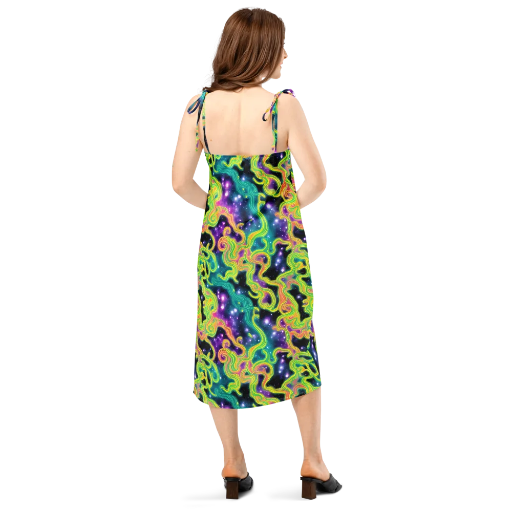 Cosmic Serpentine on Slip Dress — Back
