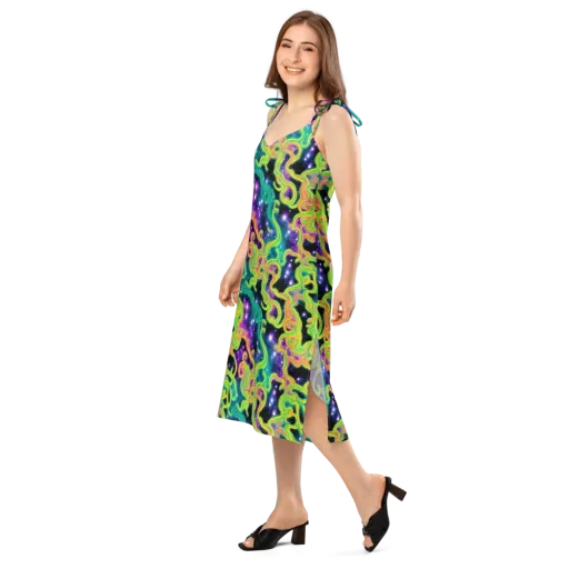 Cosmic Serpentine on a Slip Dress