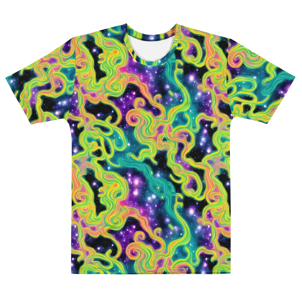 Cosmic Serpentine on Men's Cotton Crew Neck T-Shirt — Front