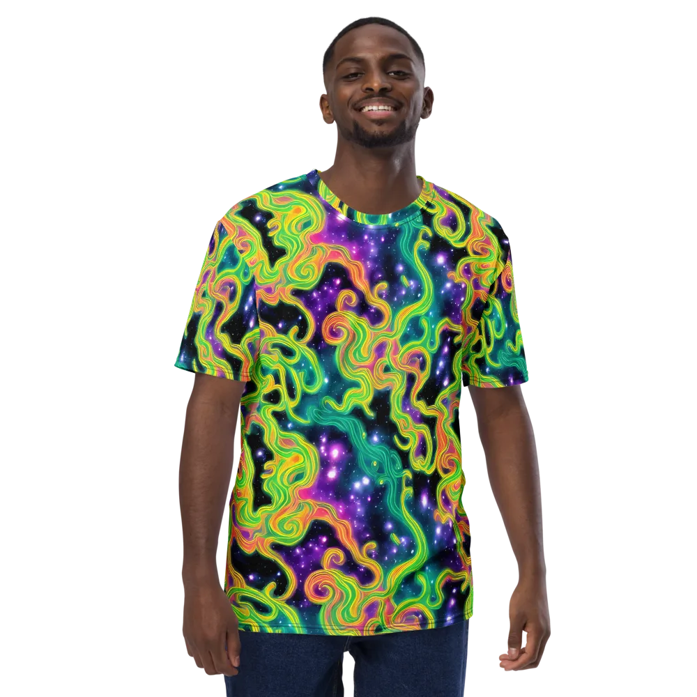Cosmic Serpentine on Men's Crew Neck T-Shirt — Front