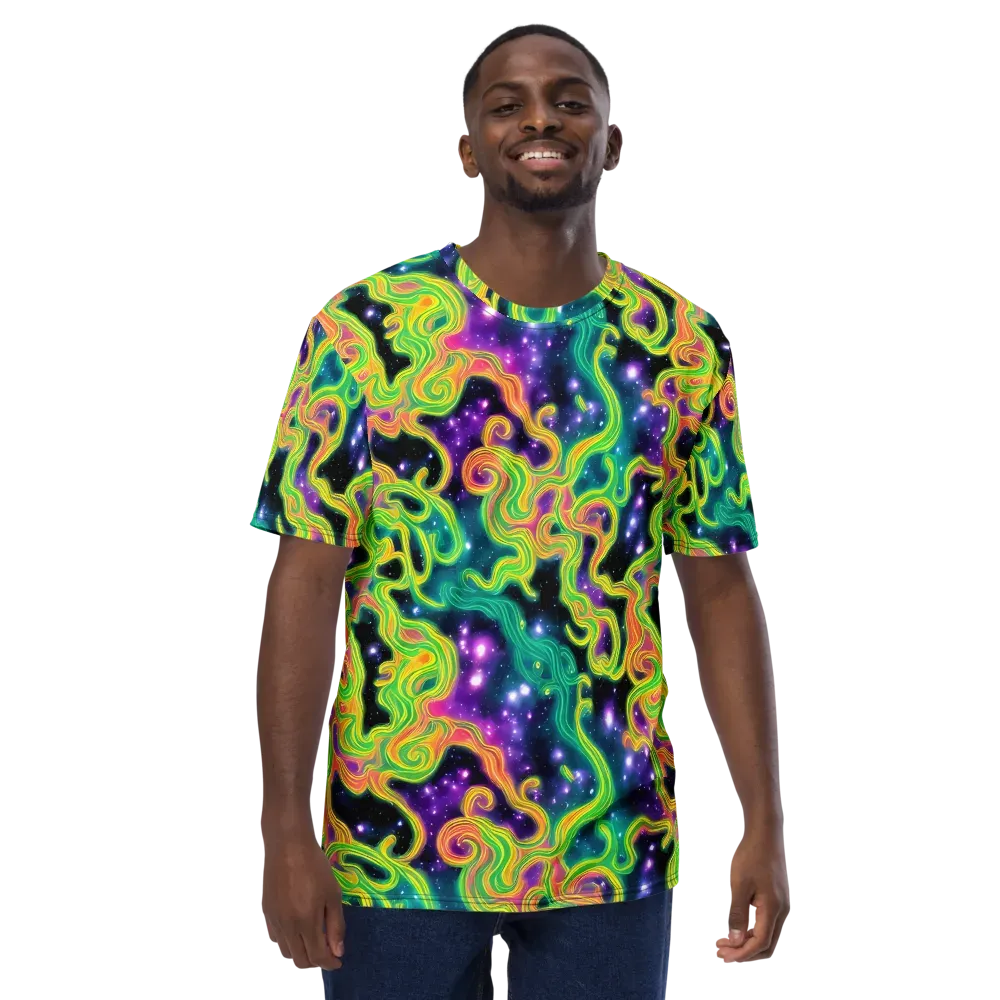 Cosmic Serpentine on Men's Crew Neck T-Shirt — Front