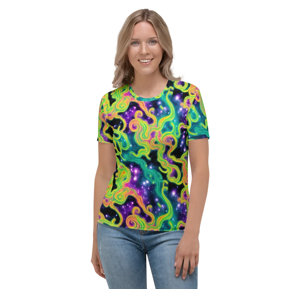 Cosmic Serpentine on Women's Crew Neck T-Shirt — Front