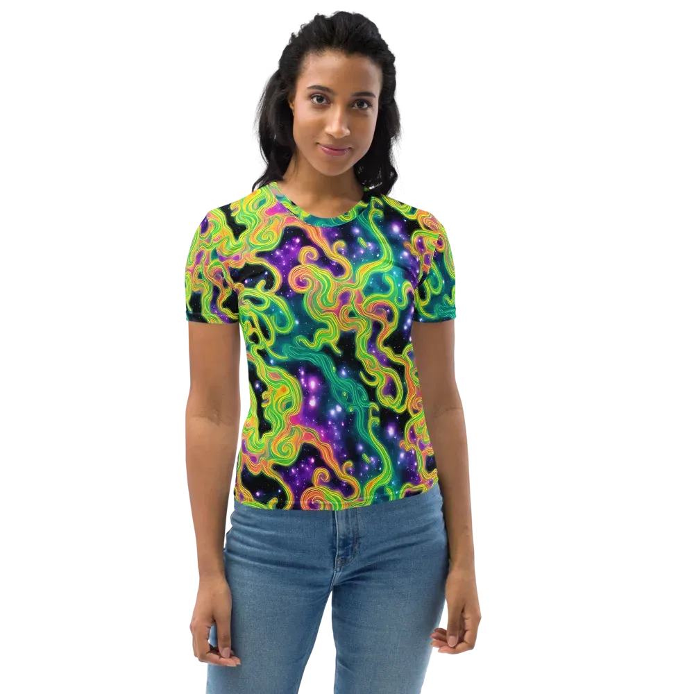 Cosmic Serpentine on Women's Crew Neck T-Shirt — Front