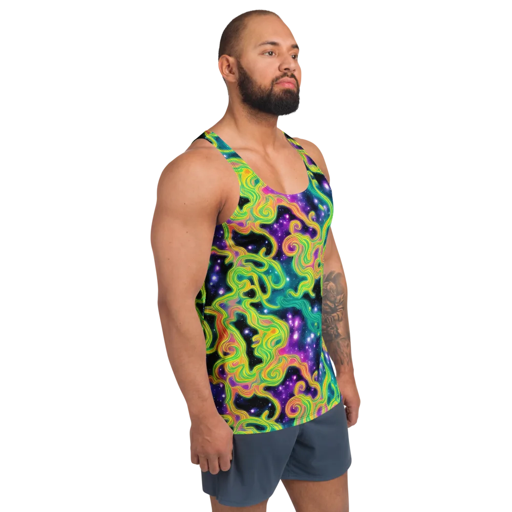 Cosmic Serpentine on Men's Tank Top — Right Front