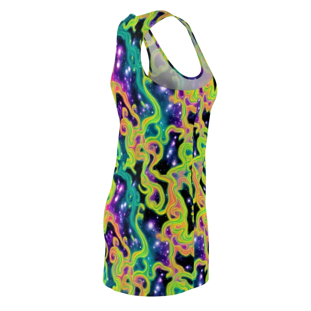 Cosmic Serpentine on Racerback Dress — Back Side