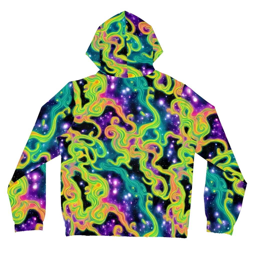 Cosmic Serpentine on Women's Full-Zip Hoodie — Back