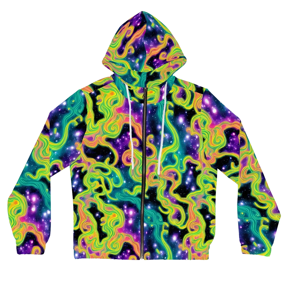 Cosmic Serpentine on Women's Full-Zip Hoodie — Front