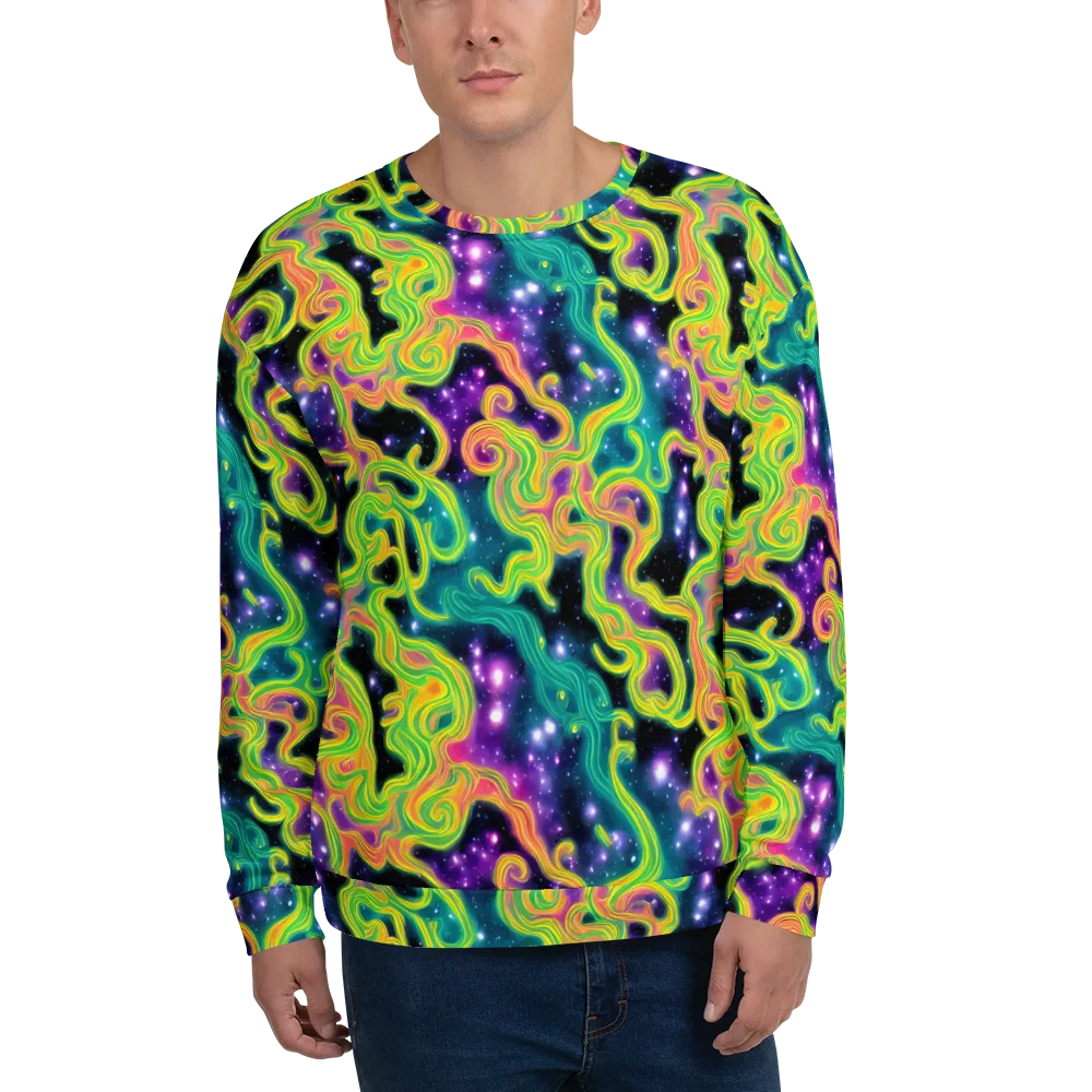 Cosmic Serpentine on Sweatshirt — Front